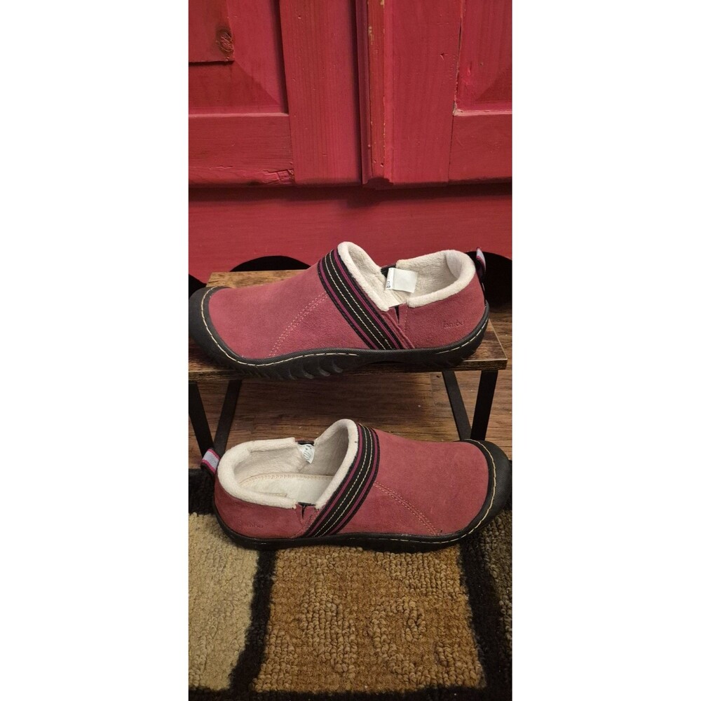 Jambu Slip On Size 9 Womens Shoes Fleece Lined All Terra Design Leather Red EUC
